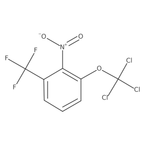 2-Nitro-1-(trichloromethoxy)-3-(trifluoromethyl)benzene Structure