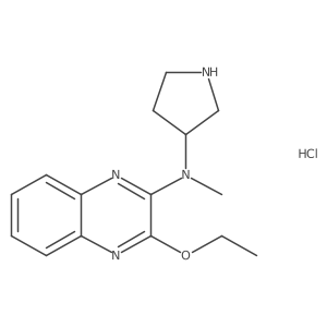 (S)-3-ethoxy-N-methyl-N-(pyrrolidin-3-yl)quinoxalin-2-amine hydrochloride结构式