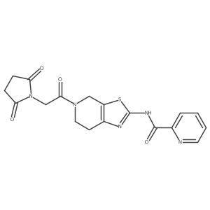 N-(5-(2-(2,5-dioxopyrrolidin-1-yl)acetyl)-4,5,6,7-tetrahydrothiazolo[5,4-c]pyridin-2-yl)picolinamide Structure