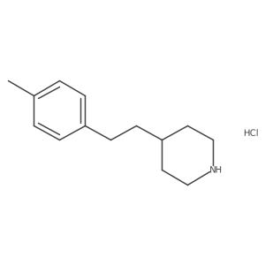 4-[2-(4-Methylphenyl)ethyl]piperidine hydrochloride结构式