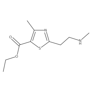 Ethyl 4-methyl-2-(2-(methylamino)ethyl)thiazole-5-carboxylate Structure