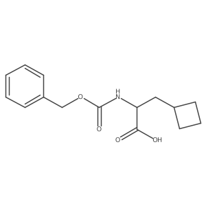 2-{[(Benzyloxy)carbonyl]amino}-3-cyclobutylpropanoic acid Structure