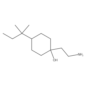 1-(2-Aminoethyl)-4-(2-methylbutan-2-yl)cyclohexan-1-ol Structure
