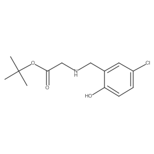 Tert-butyl 2-{[(5-chloro-2-hydroxyphenyl)methyl]amino}acetate Structure