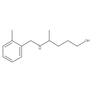 4-{[(2-Methylphenyl)methyl]amino}pentan-1-ol结构式