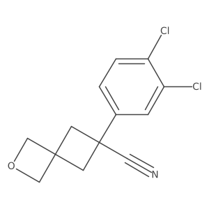 6-(3,4-Dichlorophenyl)-2-oxaspiro[3.3]heptane-6-carbonitrile Structure