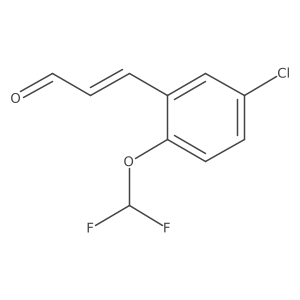 3-(5-Chloro-2-(difluoromethoxy)phenyl)acrylaldehyde Structure