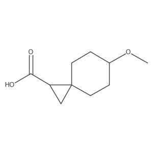 6-Methoxyspiro[2.5]octane-1-carboxylic acid结构式