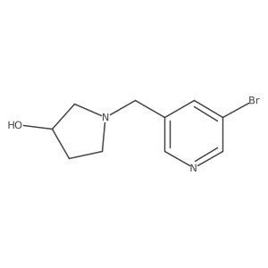 1-[(5-Bromopyridin-3-yl)methyl]pyrrolidin-3-ol Structure