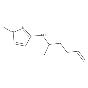 N-(Hex-5-en-2-yl)-1-methyl-1H-pyrazol-3-amine Structure