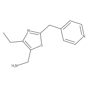 5-Thiazolemethanamine, 4-ethyl-2-(4-pyridinylmethyl)-结构式