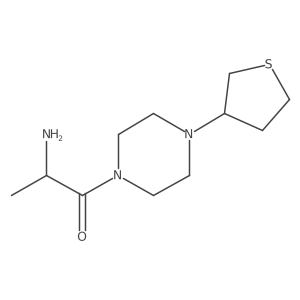 2-Amino-1-(4-(tetrahydrothiophen-3-yl)piperazin-1-yl)propan-1-one Structure