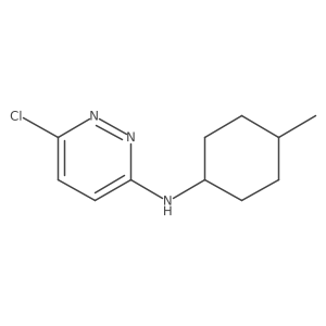 6-chloro-N-((1r,4r)-4-methylcyclohexyl)pyridazin-3-amine结构式