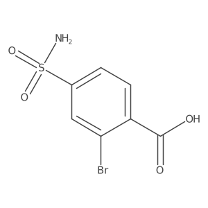 2-Bromo-4-sulfamoylbenzoic acid Structure