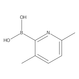 (3,6-Dimethylpyridin-2-yl)boronic acid结构式