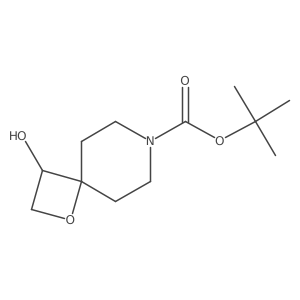 tert-Butyl 3-hydroxy-1-oxa-7-azaspiro[3.5]nonane-7-carboxylate结构式