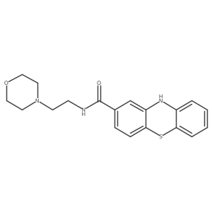 N-[2-(4-Morpholinyl)ethyl]-10H-phenothiazine-2-carboxamide结构式