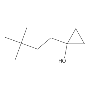 1-(3,3-Dimethylbutyl)cyclopropan-1-ol Structure