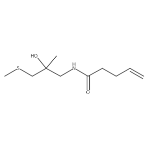 N-(2-hydroxy-2-methyl-3-(methylthio)propyl)pent-4-enamide Structure