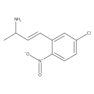 4-(5-Chloro-2-nitrophenyl)but-3-en-2-amine结构式