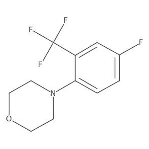 4-(4-Fluoro-2-(trifluoromethyl)phenyl)morpholine Structure
