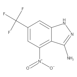 4-nitro-6-(trifluoromethyl)-1H-indazol-3-amine Structure