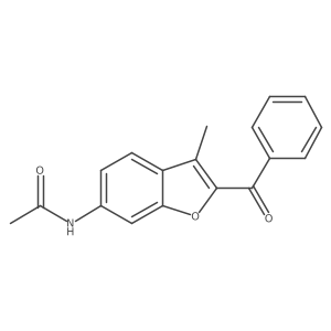 N-(2-benzoyl-3-methyl-1-benzofuran-6-yl)acetamide结构式
