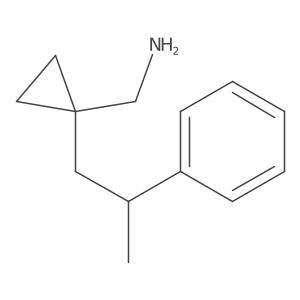 [1-(2-Phenylpropyl)cyclopropyl]methanamine结构式