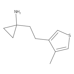 1-[2-(4-Methylthiophen-3-yl)ethyl]cyclopropan-1-amine Structure