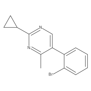 5-(2-bromophenyl)-2-cyclopropyl-4-methylPyrimidine Structure