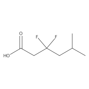 3,3-Difluoro-5-methylhexanoic acid Structure