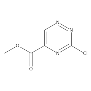 Methyl 3-chloro-1,2,4-triazine-5-carboxylate结构式