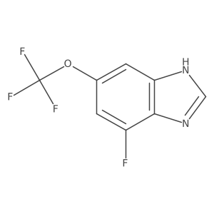4-Fluoro-6-(trifluoromethoxy)-1H-benzimidazole结构式