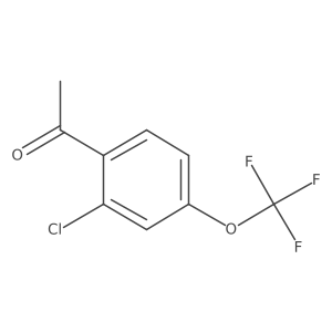 1-[2-Chloro-4-(trifluoromethoxy)phenyl]ethanone结构式