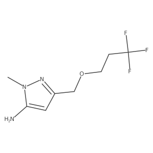 1-methyl-3-[(3,3,3-trifluoropropoxy)methyl]-1H-pyrazol-5-amine Structure