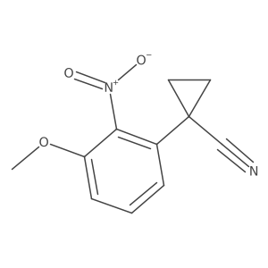 1-(3-Methoxy-2-nitrophenyl)cyclopropane-1-carbonitrile Structure
