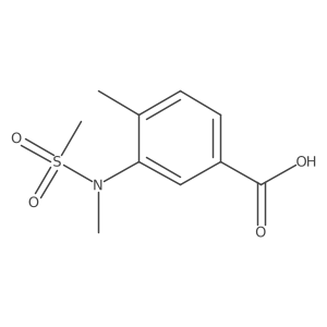 4-Methyl-3-[methyl(methylsulfonyl)amino]benzoic acid Structure