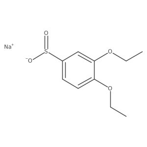 Sodium 3,4-diethoxybenzene-1-sulfinate Structure