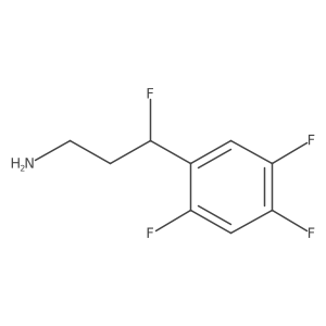 3-Fluoro-3-(2,4,5-trifluorophenyl)propan-1-amine Structure