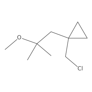 1-(Chloromethyl)-1-(2-methoxy-2-methylpropyl)cyclopropane Structure
