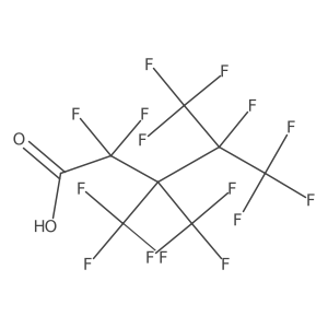 2,2,4,5,5,5-Hexafluoro-3,3,4-tris(trifluoromethyl)pentanoic acid结构式