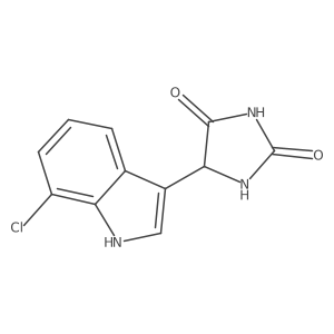 5-(7-Chloro-1H-indol-3-yl)imidazolidine-2,4-dione Structure