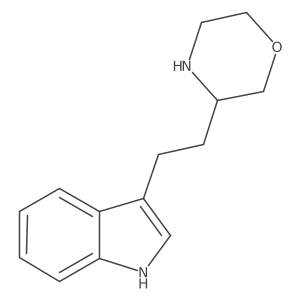 3-[2-(morpholin-3-yl)ethyl]-1H-indole结构式