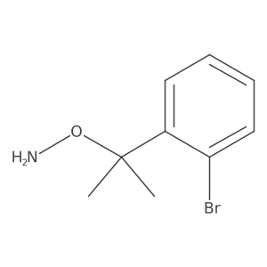 O-[2-(2-bromophenyl)propan-2-yl]hydroxylamine结构式