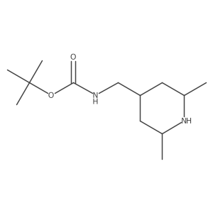 tert-butyl N-[(2,6-dimethylpiperidin-4-yl)methyl]carbamate Structure