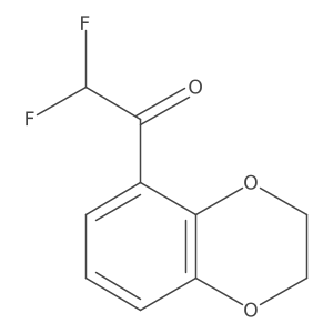 1-(2,3-Dihydro-1,4-benzodioxin-5-yl)-2,2-difluoroethan-1-one Structure