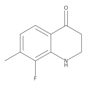 8-fluoro-7-methyl-2,3-dihydroquinolin-4(1H)-one结构式