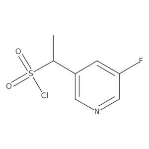 1-(5-Fluoropyridin-3-yl)ethanesulfonyl chloride Structure