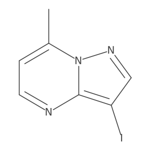3-Iodo-7-methylpyrazolo[1,5-a]pyrimidine结构式