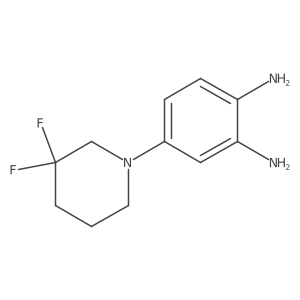 4-(3,3-Difluoropiperidin-1-yl)benzene-1,2-diamine结构式